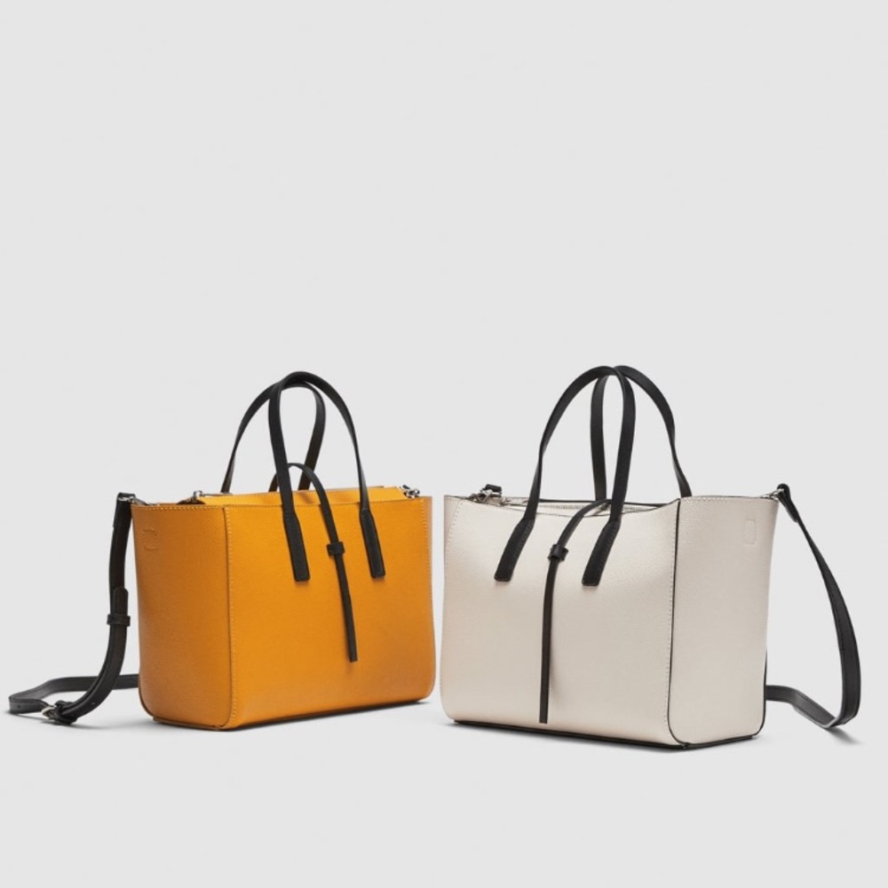 NWT Zara Mini Tote Bag - Mustard